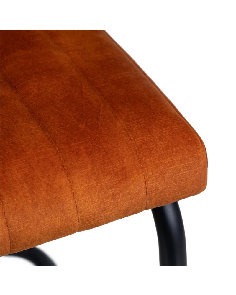 SILLA CALABAZA MADERA / METAL SALÓN 63 X 54 X 84 CM REF.607038