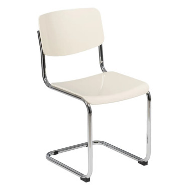 SILLA BLANCO ROTO METAL/ABS SALÓN 43,50 X 50 X 83 CM REF.608809