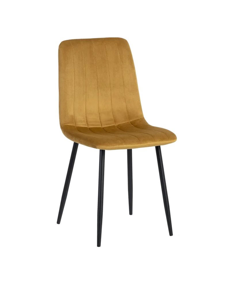 SILLA DORADO METAL SALÓN 55 X 44 X 88,50 CM REF.606150