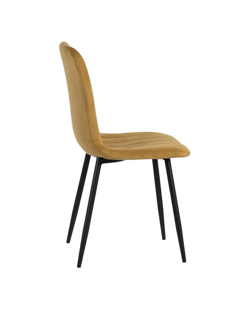 SILLA DORADO METAL SALÓN 55 X 44 X 88,50 CM REF.606150