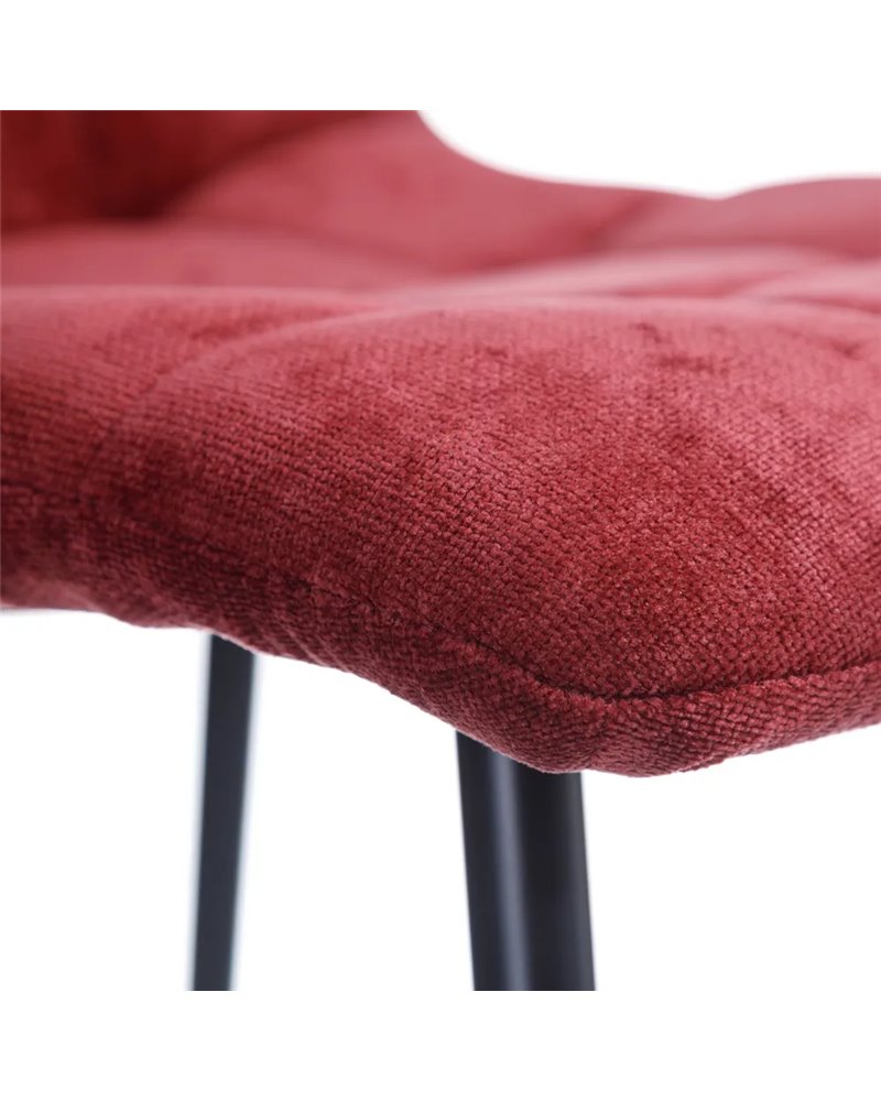 SILLA BURDEOS TEJIDO-METAL SALÓN 44 X 42 X 89 CM REF.154411