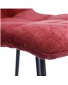 SILLA BURDEOS TEJIDO-METAL SALÓN 44 X 42 X 89 CM REF.154411