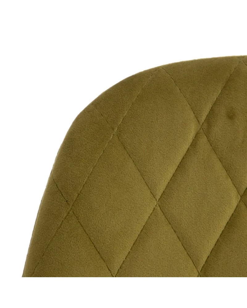 SILLA VERDE TEJIDO-METAL SALÓN 46 X 51 X 83,50 CM REF.601310