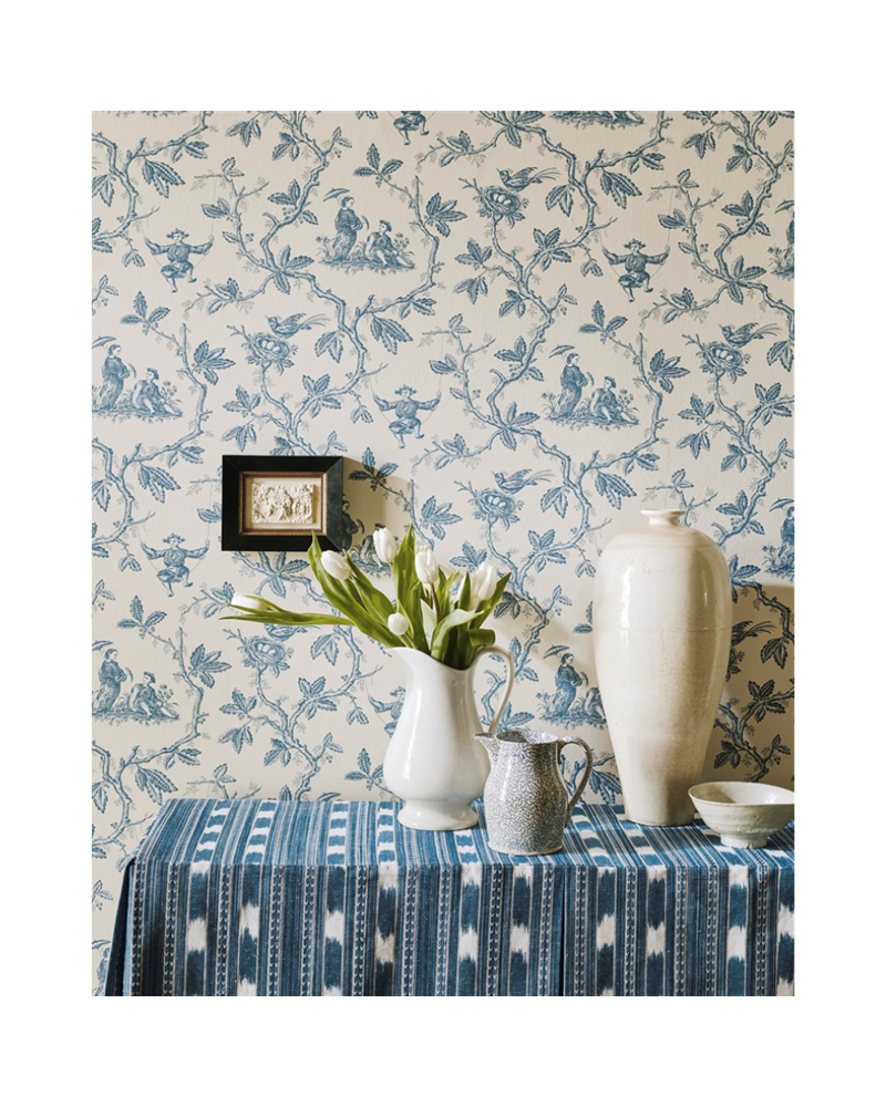 Toile Chinoise Aqua W7017-06