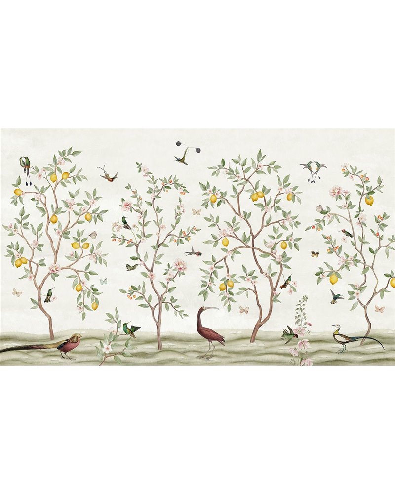 Lemon Tree Chinoiserie - White Lemon Tree Chinoiserie - White