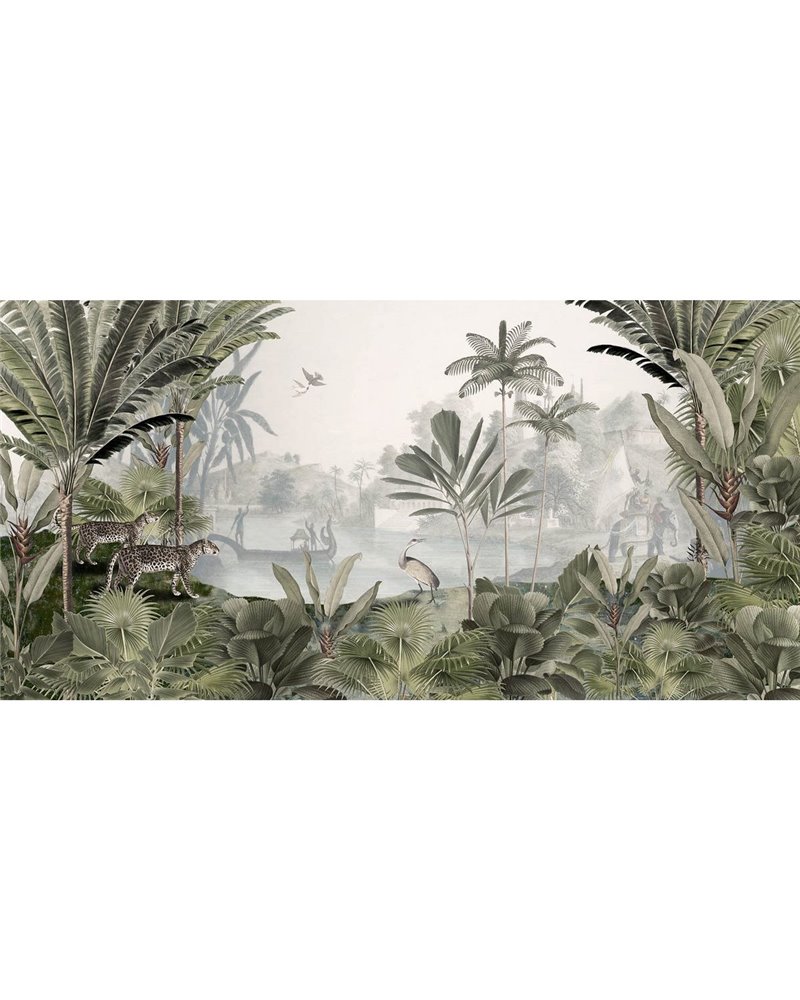 Leopard Landscape - Green Leopard Landscape - Green