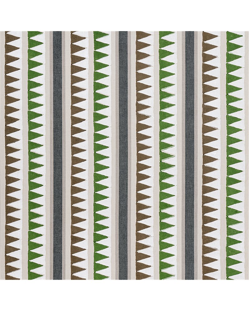 Lomita Stripe Black and Green F916235 Lomita Stripe Black and Green F916235