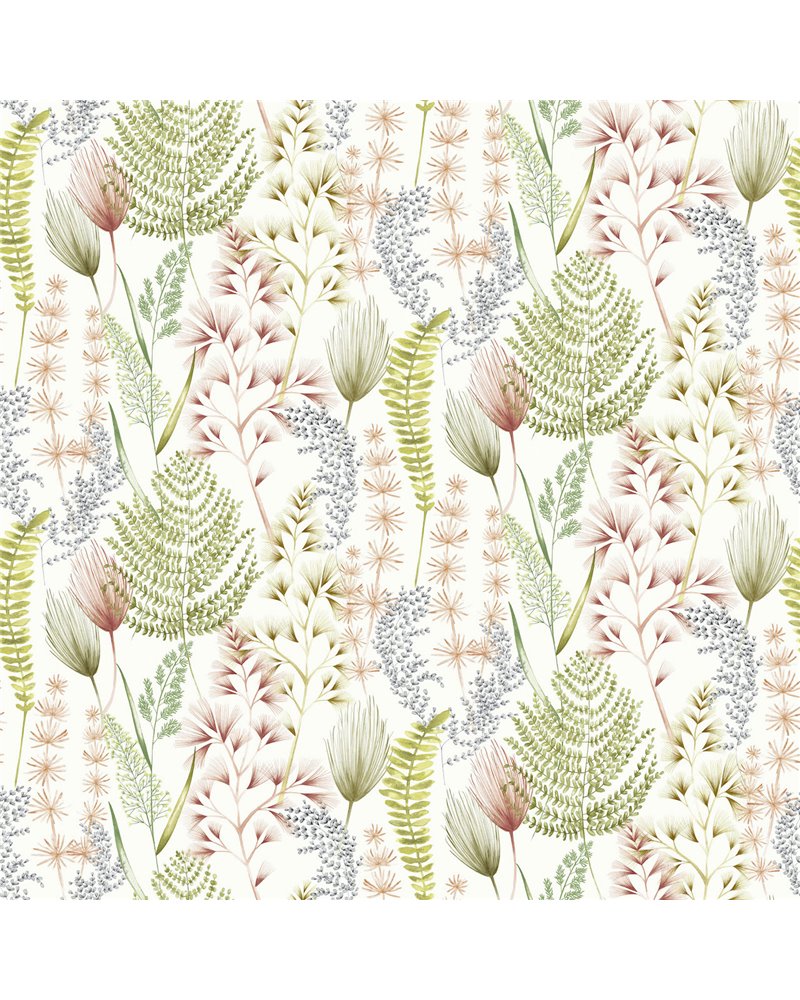 Summer Ferns Terracotta JRD50103W Summer Ferns Terracotta JRD50103W