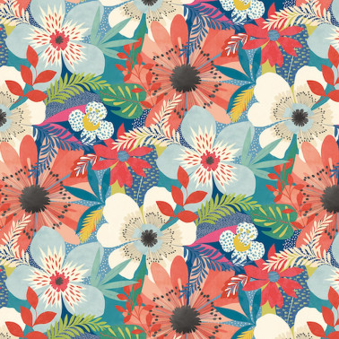 Floral Riot Indigo CEP50104W