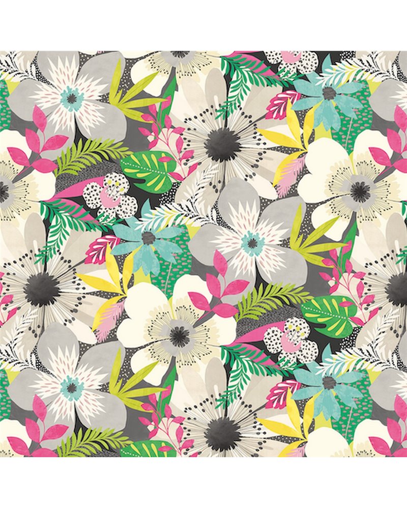 Floral Riot Chalk & Carbon CEP50101W Floral Riot Chalk & Carbon CEP50101W