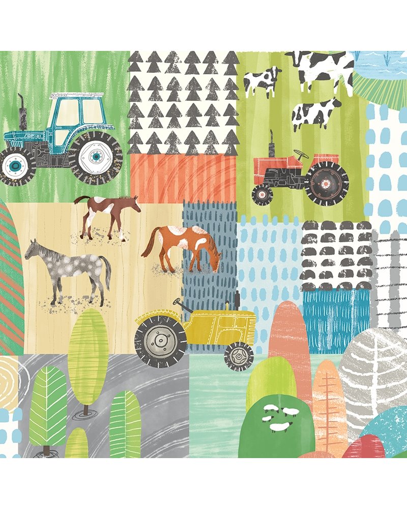 Down On The Farm Sherbet Pastel WGU50121W Down On The Farm Sherbet Pastel WGU50121W