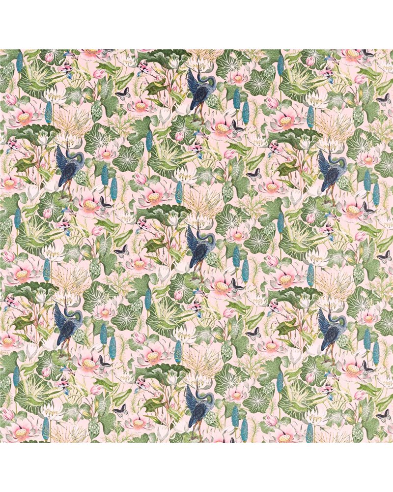 Waterlily Blush Velvet F1591-01 Waterlily Blush Velvet F1591-01