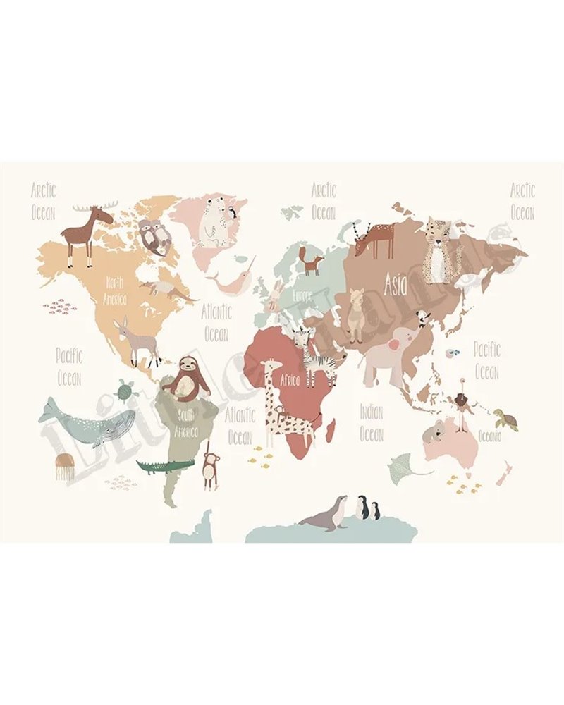 Continents World Map II Continents World Map II