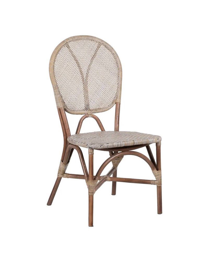 SILLA BEIGE-MARRÓN RATÁN 47 X 48 X 98,50 CM REF.152761 SILLA BEIGE-MARRÓN RATÁN 47 X 48 X 98,50 CM REF.152761