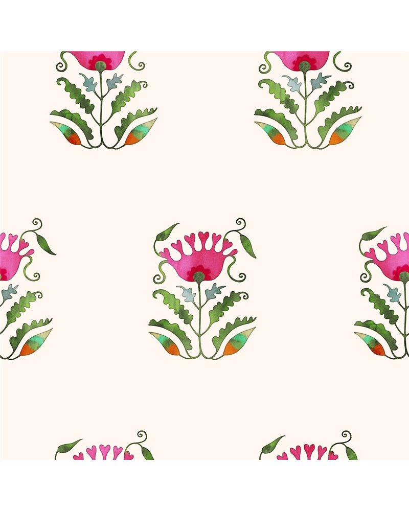 Persian Flower Green WP70241 Persian Flower Green WP70241