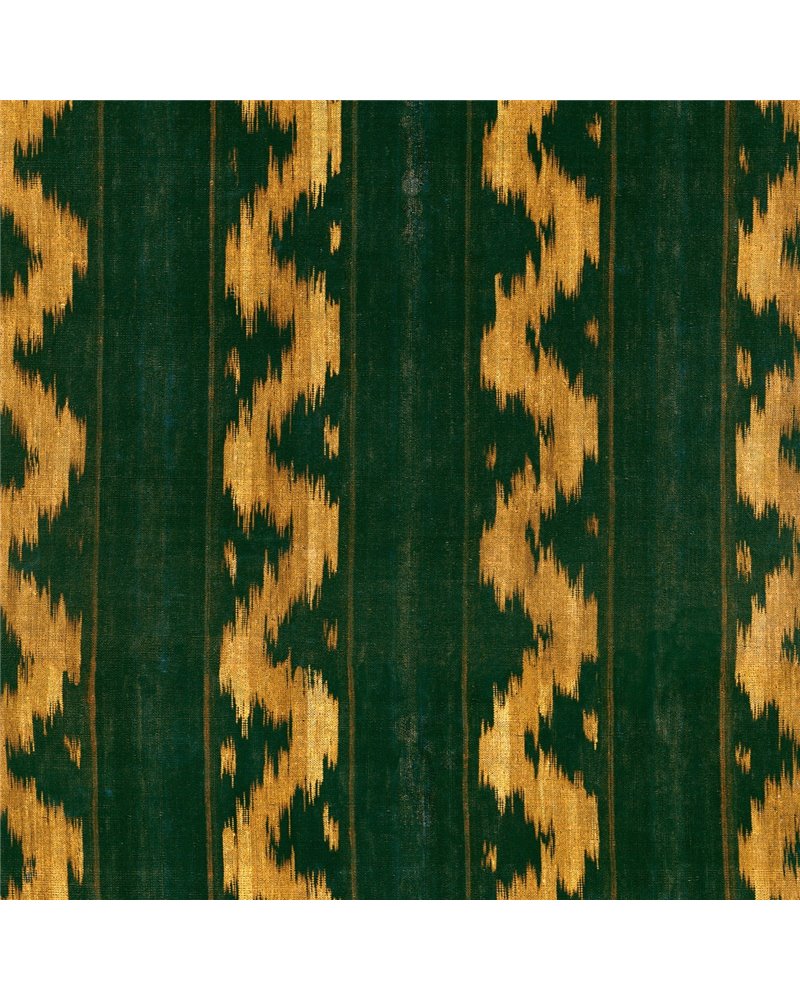Vintage Ikat Topiary Green WP30102 Vintage Ikat Topiary Green WP30102