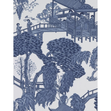 Wallpaper GDW-5252-004 Zhou Jun Azul - LORENZO CASTILLO