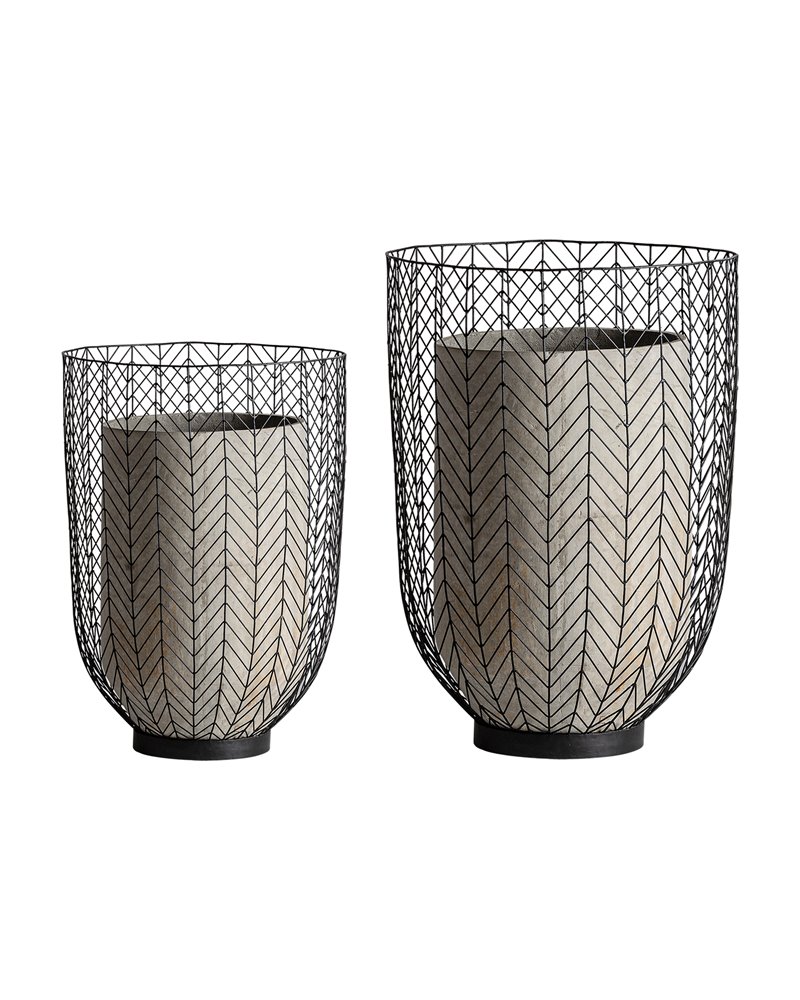 ÁNFORA J/2 PLISSÉ METAL REF-28604