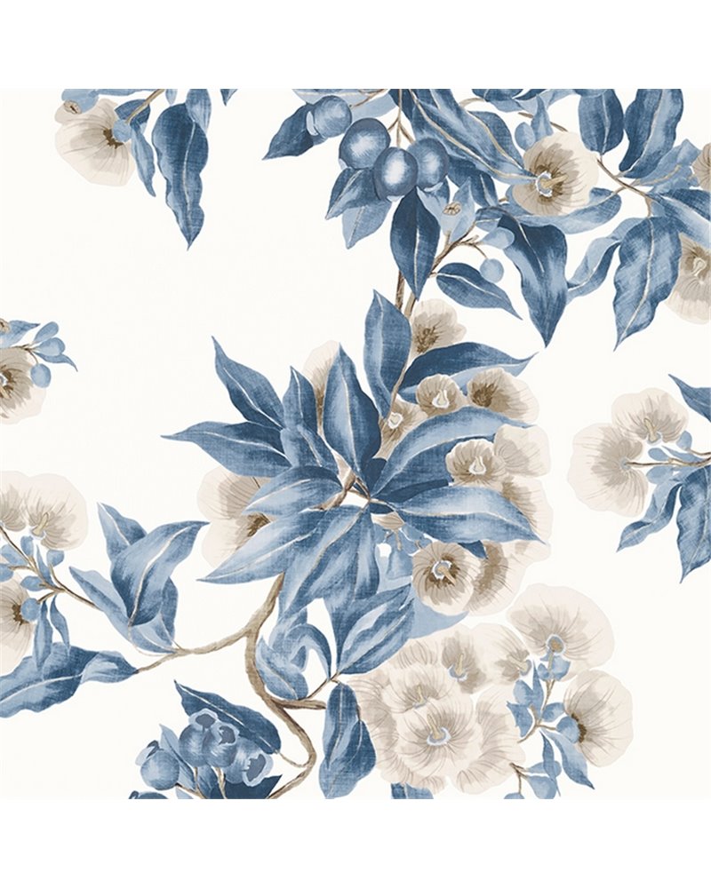 Camellia Garden Navy and Linen AT24553 Camellia Garden Navy and Linen AT24553