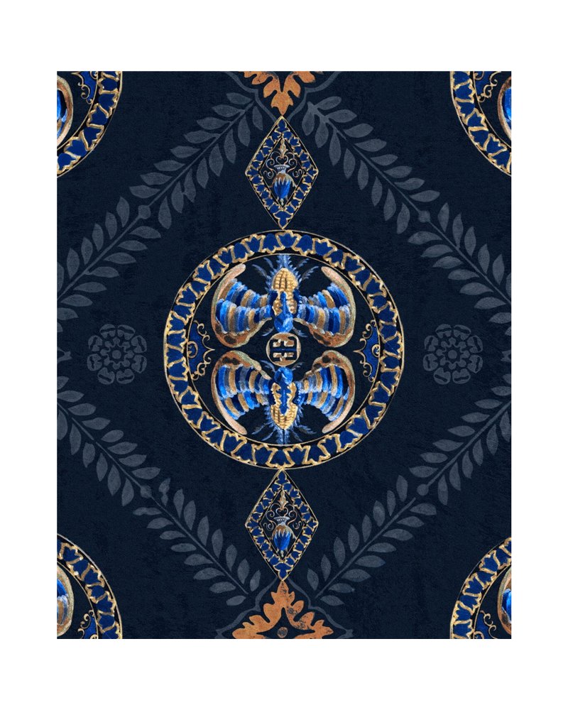 Abeille Decoratif Indigo WP20766 Abeille Decoratif Indigo WP20766