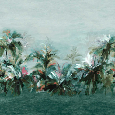 Alberi Teal Fuchsia Banner W0176-02