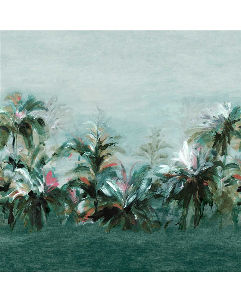 Alberi Teal Fuchsia Banner W0176-02 Alberi Teal Fuchsia Banner W0176-02