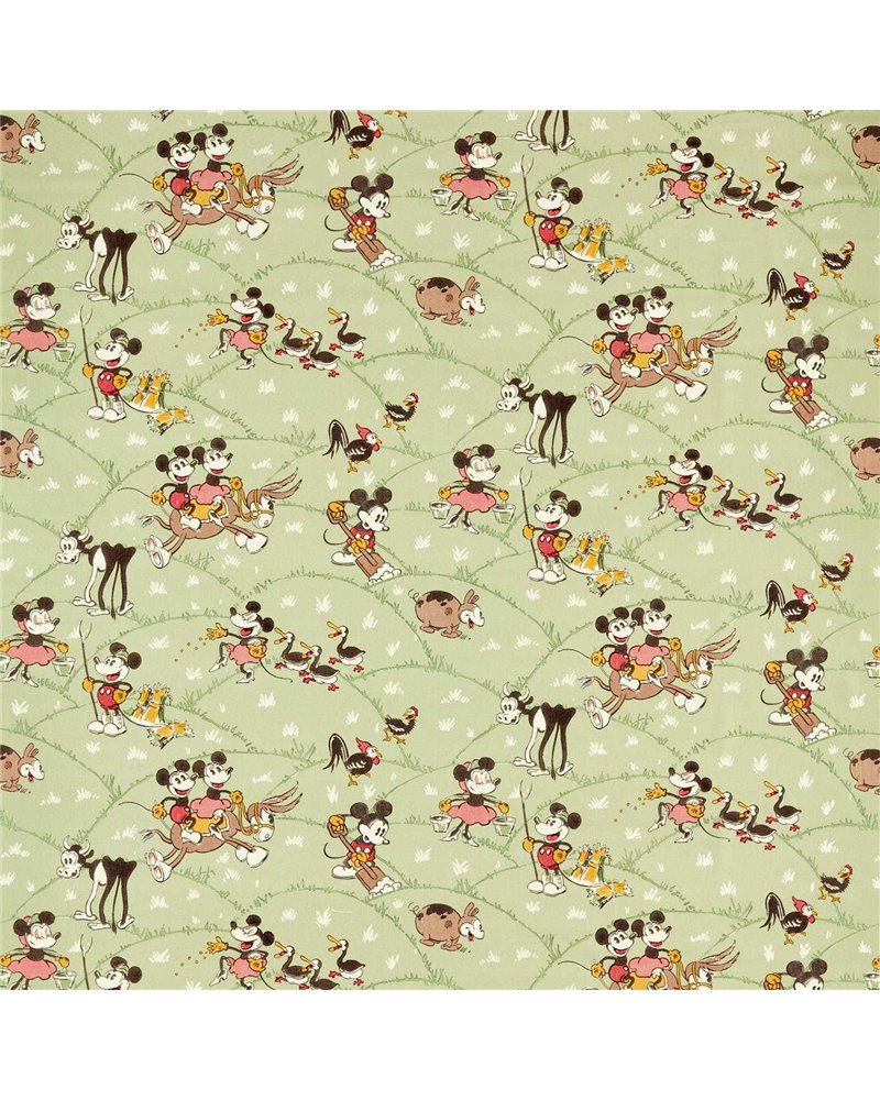 Mickey At The Farm Macaron Green DDIF227145 Mickey At The Farm Macaron Green DDIF227145