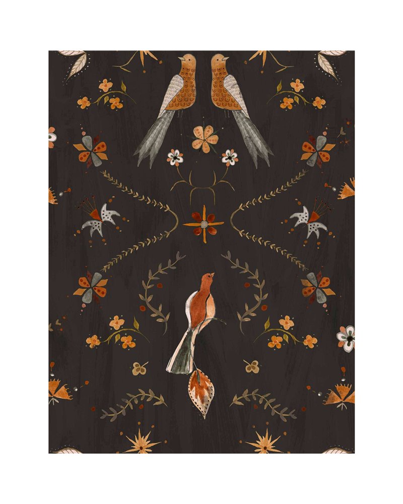 Metaphoric Birds Black A00928 Metaphoric Birds Black A00928