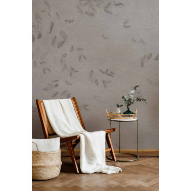Leaves Reflection Grey A00941