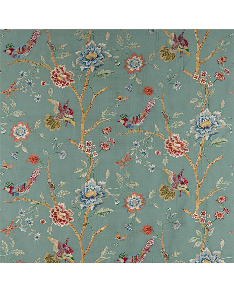 Olivia Silk Teal F4841-01 Olivia Silk Teal F4841-01