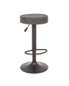 VINTAGE DARK GRAY PIPER STOOL