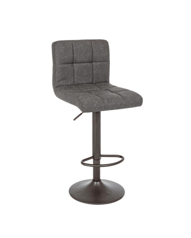 TABURETE GREYSON GRISO OSCURO VINTAGE TABURETE GREYSON GRISO OSCURO VINTAGE