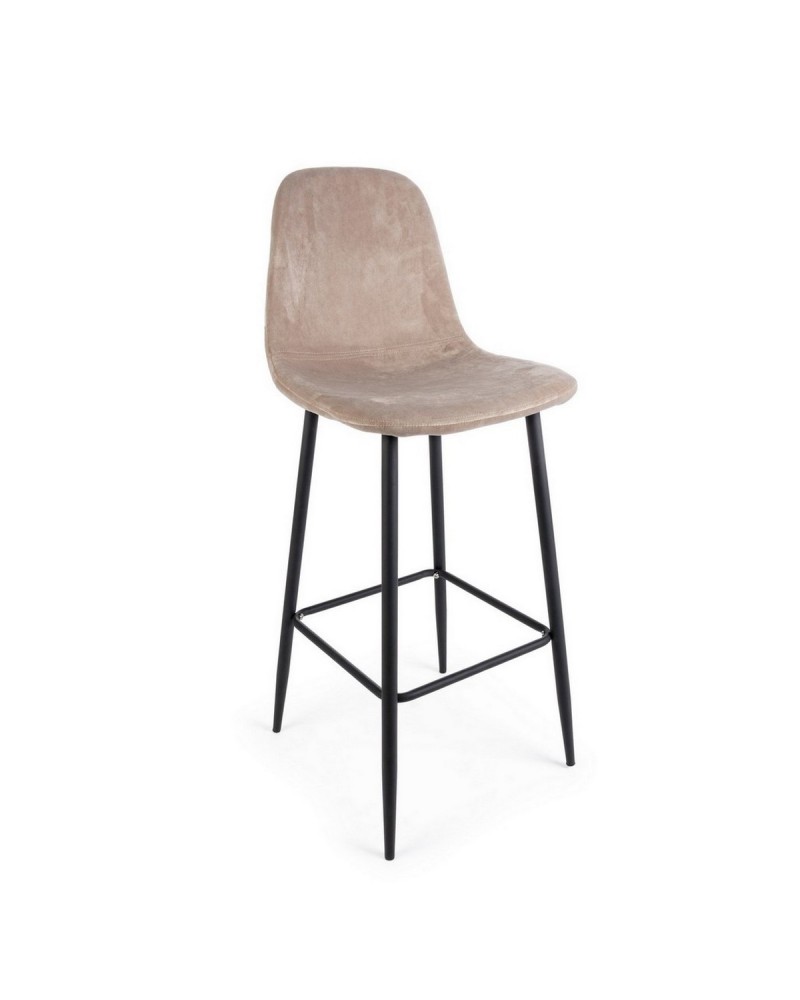 BAR STOOL IRELIA MINK VELVET BAR STOOL IRELIA MINK VELVET