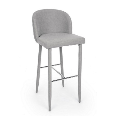 BAR STOOL CHRIS TEXT GRAY