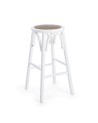 CIRCLE BAR STOOL WHITE