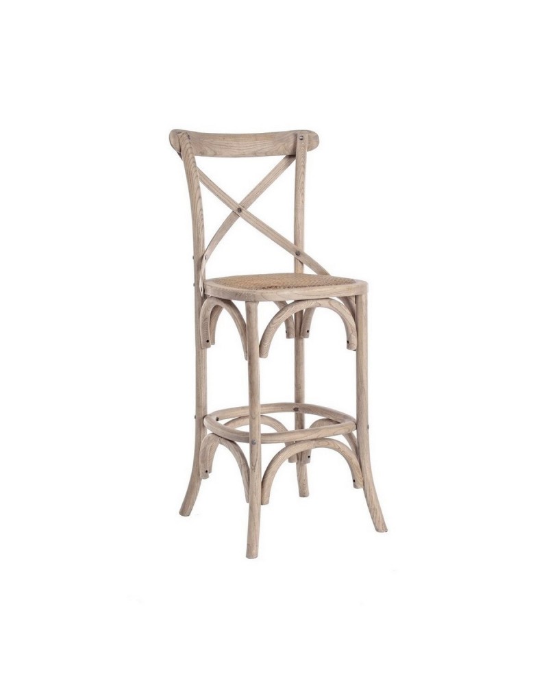 TABURETE BAR CROSS GRIS NATURAL TABURETE BAR CROSS GRIS NATURAL