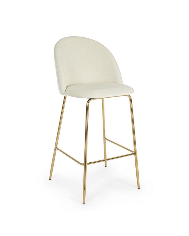 TABURETE BAR CARRY TERCIOPELO BLANCO TABURETE BAR CARRY TERCIOPELO BLANCO