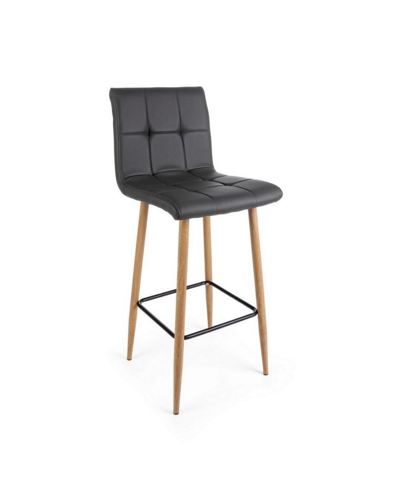 BAR STOOL BRUCE PU DARK GRAY BAR STOOL BRUCE PU DARK GRAY