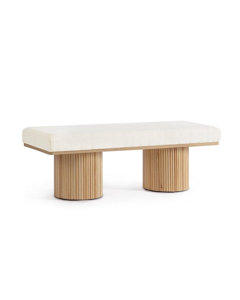 BANCO 2P FLORIANA NAT-BLANCO BOUCLE' BANCO 2P FLORIANA NAT-BLANCO BOUCLE'
