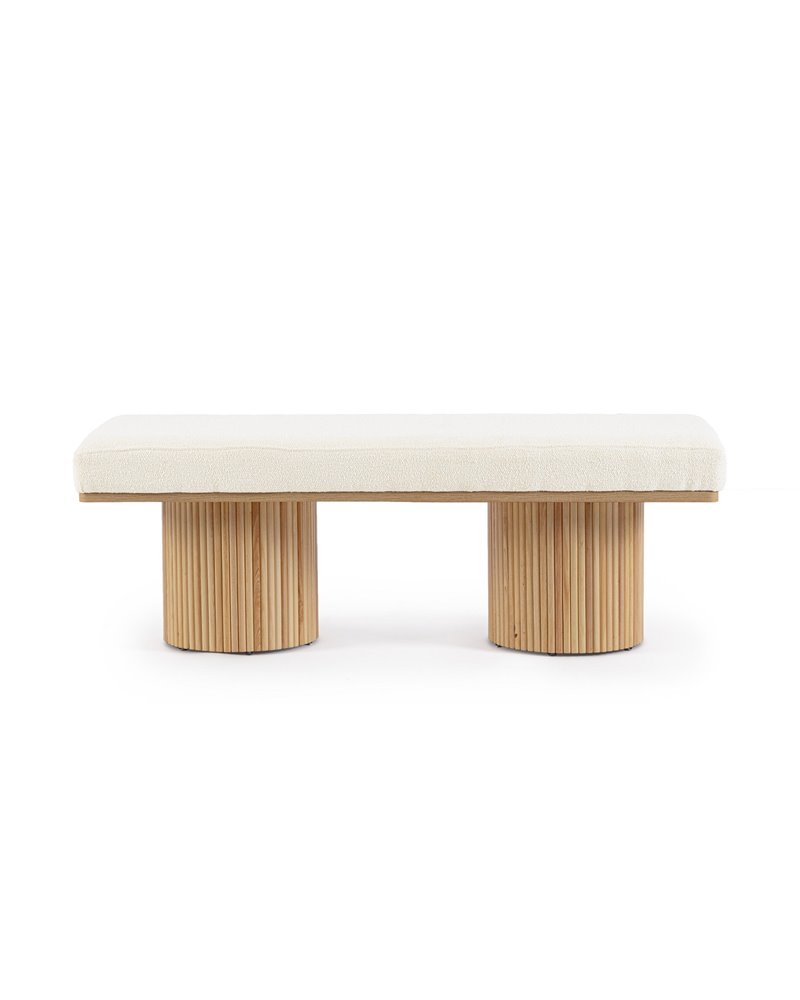 BANCO 2P FLORIANA NAT-BLANCO BOUCLE'