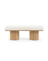 BANCO 2P FLORIANA NAT-BLANCO BOUCLE'
