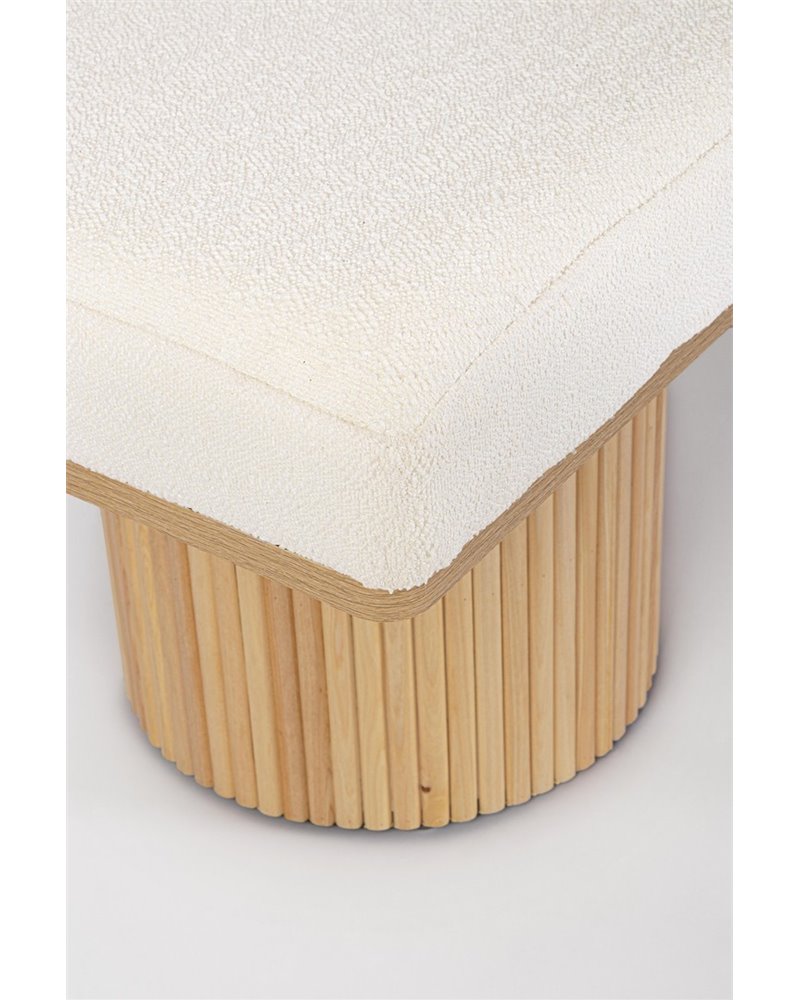 BANCO 2P FLORIANA NAT-BLANCO BOUCLE'