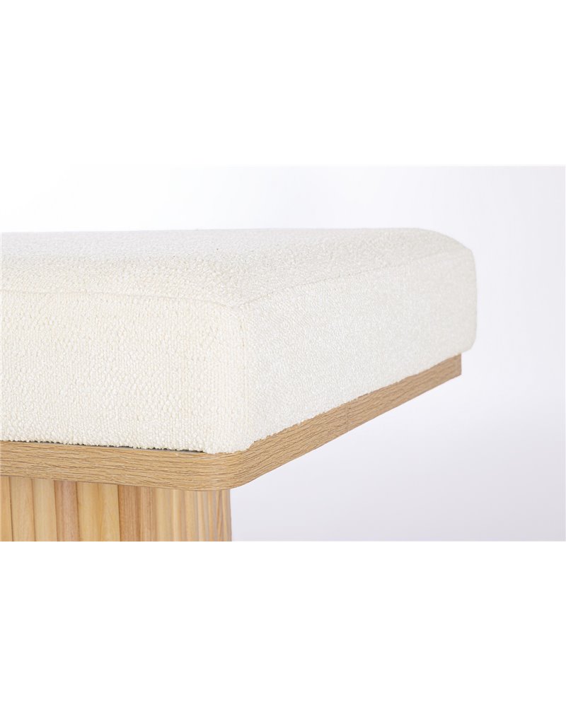 BANCO 2P FLORIANA NAT-BLANCO BOUCLE'