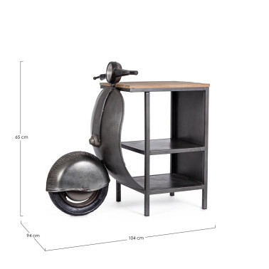 CONSOLE BAR VESPA IN METALLO