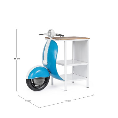 CONSOLE BAR VESPA BLU