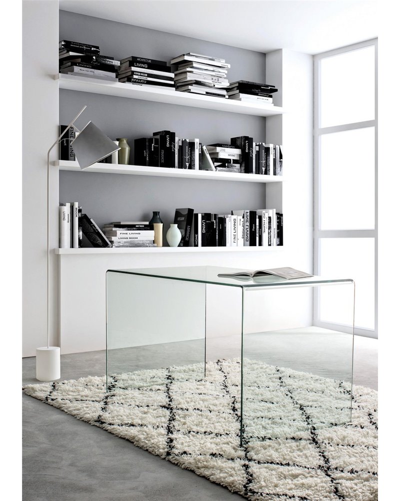 ESCRITORIO IRIDE VIDRIO 126X70