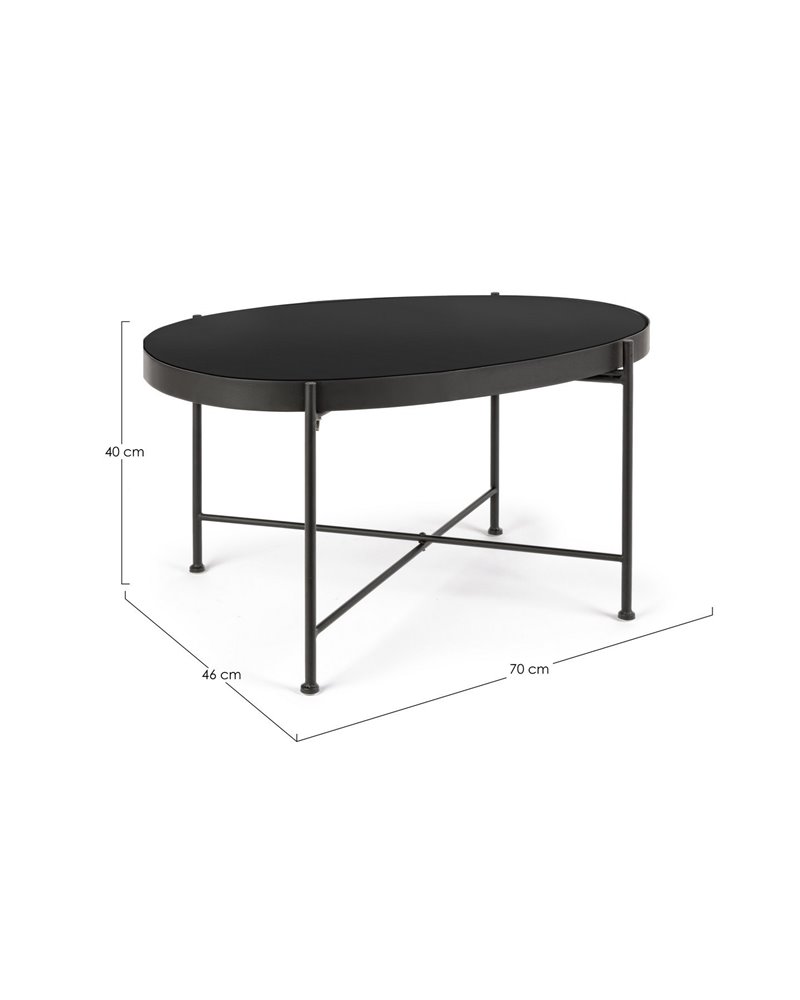 MESA DE CENTRO RASHIDA PRETA 70X46