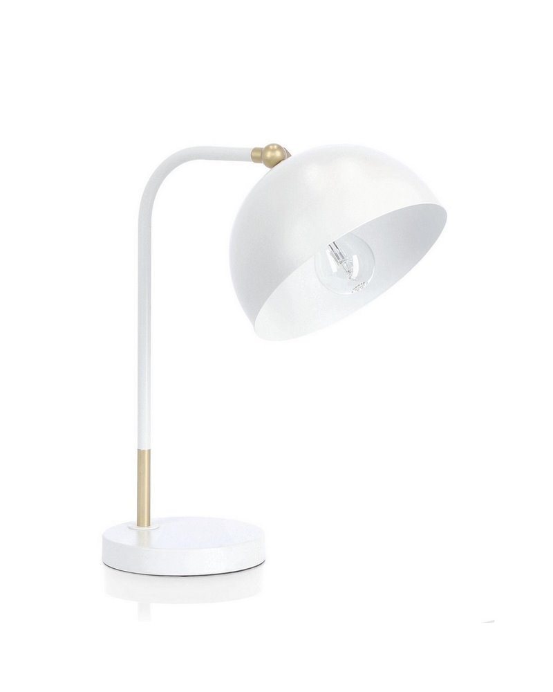 LAMPE À POSER GLASGOW BLANC H41