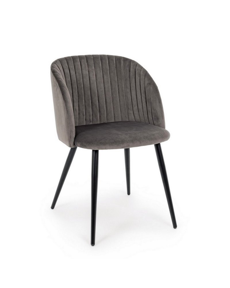 SILLA QUEEN VELVET GRIS CADETE SILLA QUEEN VELVET GRIS CADETE