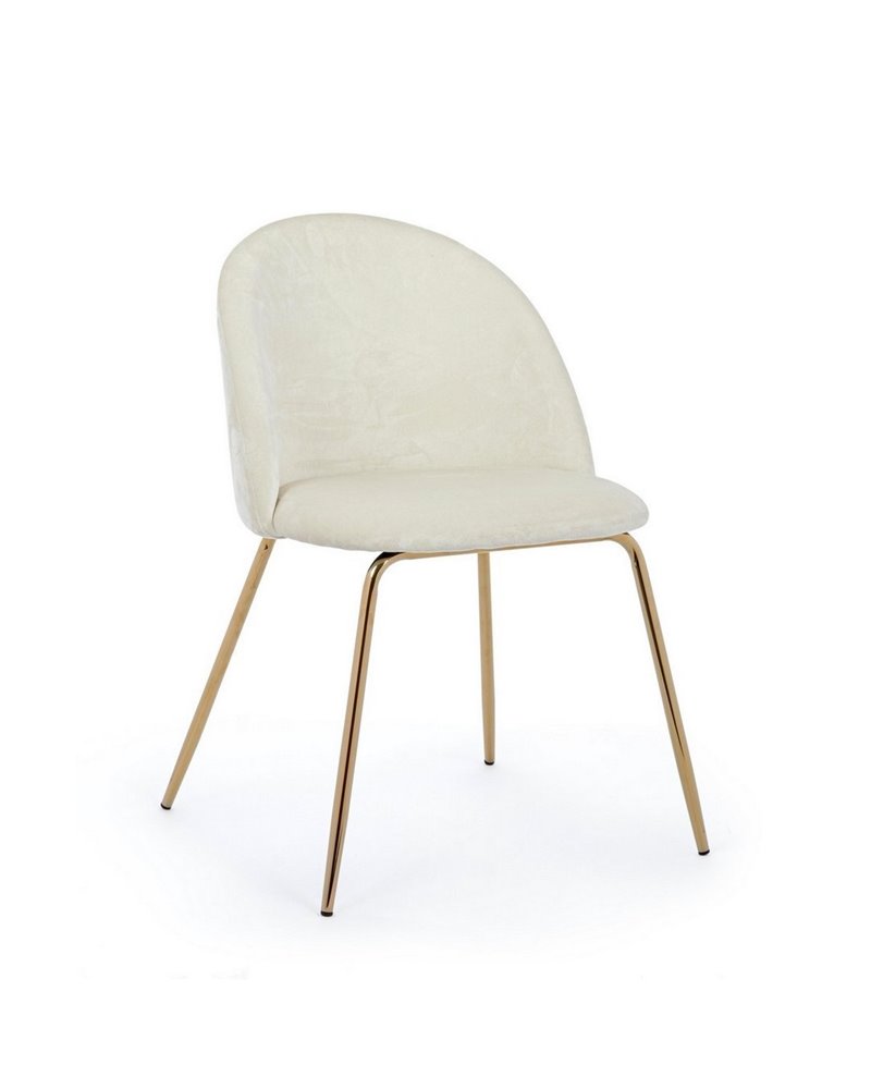 SILLA TANYA TERCIOPELO BLANCO SILLA TANYA TERCIOPELO BLANCO